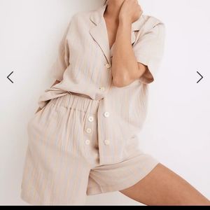 Madewell Cotton Gauze Pajama Top Size L